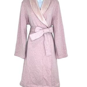 UGG Women's Duffield II Robe in Seashell Pink Heather.